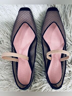 Women’s Piferi Tremaine Flat Mesh Ballerina Flat made in Italy Size 37 1/2